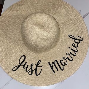 JUST MARRIED sun hat